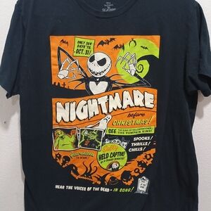 Hot Topic Black Nightmare Before Christmas Tee Pre Owned XXL